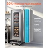 image:imageVEVOR Electric Hot Box Food Warmer 8Tier Commercial Warming Cabinet with Water Tray SingleDoor and Adjustable Shelves Stainless Steel Food Warmer Cabinet for Restaurant Kitchen Pizza Chicken16 TierGlass Door