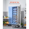 image:imageVEVOR Electric Hot Box Food Warmer 8Tier Commercial Warming Cabinet with Water Tray SingleDoor and Adjustable Shelves Stainless Steel Food Warmer Cabinet for Restaurant Kitchen Pizza Chicken16 TierGlass Door