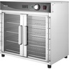 image:imageVEVOR Electric Hot Box Food Warmer 8Tier Commercial Warming Cabinet with Water Tray SingleDoor and Adjustable Shelves Stainless Steel Food Warmer Cabinet for Restaurant Kitchen Pizza Chicken4 Tier2 Transparent Doors