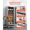 image:imageVEVOR Electric Hot Box Food Warmer 8Tier Commercial Warming Cabinet with Water Tray SingleDoor and Adjustable Shelves Stainless Steel Food Warmer Cabinet for Restaurant Kitchen Pizza Chicken16 TierGlass Door