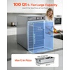 image:imageVEVOR Electric Hot Box Food Warmer 8Tier Commercial Warming Cabinet with Water Tray SingleDoor and Adjustable Shelves Stainless Steel Food Warmer Cabinet for Restaurant Kitchen Pizza Chicken5 Tier