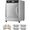 image:imageVEVOR Electric Hot Box Food Warmer 8Tier Commercial Warming Cabinet with Water Tray SingleDoor and Adjustable Shelves Stainless Steel Food Warmer Cabinet for Restaurant Kitchen Pizza Chicken4Tier Single Door