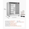 image:imageVEVOR Electric Hot Box Food Warmer 8Tier Commercial Warming Cabinet with Water Tray SingleDoor and Adjustable Shelves Stainless Steel Food Warmer Cabinet for Restaurant Kitchen Pizza Chicken5 Tier2 Transparent Doors