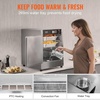 image:imageVEVOR Electric Hot Box Food Warmer 8Tier Commercial Warming Cabinet with Water Tray SingleDoor and Adjustable Shelves Stainless Steel Food Warmer Cabinet for Restaurant Kitchen Pizza Chicken4Tier Single Door