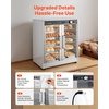 image:imageVEVOR Electric Hot Box Food Warmer 8Tier Commercial Warming Cabinet with Water Tray SingleDoor and Adjustable Shelves Stainless Steel Food Warmer Cabinet for Restaurant Kitchen Pizza Chicken5 Tier2 Transparent Doors