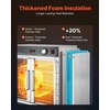 image:imageVEVOR Electric Hot Box Food Warmer 8Tier Commercial Warming Cabinet with Water Tray SingleDoor and Adjustable Shelves Stainless Steel Food Warmer Cabinet for Restaurant Kitchen Pizza Chicken4 Tier2 Transparent Doors