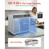 image:imageVEVOR Electric Hot Box Food Warmer 8Tier Commercial Warming Cabinet with Water Tray SingleDoor and Adjustable Shelves Stainless Steel Food Warmer Cabinet for Restaurant Kitchen Pizza Chicken4 Tier2 Doors