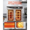 image:imageVEVOR Electric Hot Box Food Warmer 8Tier Commercial Warming Cabinet with Water Tray SingleDoor and Adjustable Shelves Stainless Steel Food Warmer Cabinet for Restaurant Kitchen Pizza Chicken4 Tier2 Transparent Doors