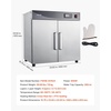 image:imageVEVOR Electric Hot Box Food Warmer 8Tier Commercial Warming Cabinet with Water Tray SingleDoor and Adjustable Shelves Stainless Steel Food Warmer Cabinet for Restaurant Kitchen Pizza Chicken4 Tier2 Doors