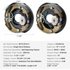 image:imageVEVOR Electric Trailer Brake Assembly 10 x 214 1 Pair SelfAdjusting Electric Brakes Kit for 3500 lbs Axle 4Hole Mounting Backing Plates for Brake System Part Replacement 1 Right  1 Left1 Pair Brakes