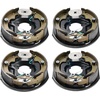 image:imageVEVOR Electric Trailer Brake Assembly 10 x 214 1 Pair SelfAdjusting Electric Brakes Kit for 3500 lbs Axle 4Hole Mounting Backing Plates for Brake System Part Replacement 1 Right  1 Left2 Pair Brakes