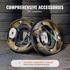 image:imageVEVOR Electric Trailer Brake Assembly 10 x 214 1 Pair SelfAdjusting Electric Brakes Kit for 3500 lbs Axle 4Hole Mounting Backing Plates for Brake System Part Replacement 1 Right  1 Left1 Pair Brakes
