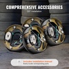 image:imageVEVOR Electric Trailer Brake Assembly 10 x 214 1 Pair SelfAdjusting Electric Brakes Kit for 3500 lbs Axle 4Hole Mounting Backing Plates for Brake System Part Replacement 1 Right  1 Left2 Pair Brakes