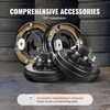 image:imageVEVOR Electric Trailer Brake Assembly 12 x 2 1 Pair SelfAdjusting Electric Brakes Kit for 7000 lbs Axle 5Hole Mounting Backing Plates for Braking System Part Replacement 1 Right  1 Left2 Brakes  2 Brake Drums