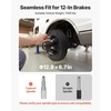 image:imageVEVOR Electric Trailer Brake Assembly 12 x 2 1 Pair SelfAdjusting Electric Brakes Kit for 7000 lbs Axle 5Hole Mounting Backing Plates for Braking System Part Replacement 1 Right  1 Left1 Brake Drums