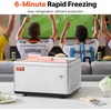 image:imageVEVOR Fried Ice Cream Machine 126 x 85 120W StirFried Ice Cream Roll Maker with Compressor and 2 Scrapers for Making Dessert Rolls Frozen Yogurt120W