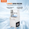 image:imageVEVOR Fried Ice Cream Roll Machine Stainless Steel Commercial Rolled Ice Cream Maker with Compressor and 4 Scrapers2Pcs 177 x 177 Square StirFried Ice Cream Pans for Frozen YogurtIce Cream840Wsingle pan