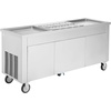 image:imageVEVOR Fried Ice Cream Roll Machine Stainless Steel Commercial Rolled Ice Cream Maker with Compressor and 4 Scrapers2Pcs 177 x 177 Square StirFried Ice Cream Pans for Frozen YogurtIce Cream2100Wdouble pans