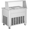 image:imageVEVOR Fried Ice Cream Roll Machine Stainless Steel Commercial Rolled Ice Cream Maker with Compressor and 4 Scrapers2Pcs 177 x 177 Square StirFried Ice Cream Pans for Frozen YogurtIce Cream1750Wdouble pans