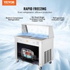 image:imageVEVOR Fried Ice Cream Roll Machine Stainless Steel Commercial Rolled Ice Cream Maker with Compressor and 4 Scrapers2Pcs 177 x 177 Square StirFried Ice Cream Pans for Frozen YogurtIce Cream1750Wdouble pans