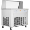 image:imageVEVOR Fried Ice Cream Roll Machine Stainless Steel Commercial Rolled Ice Cream Maker with Compressor and 4 Scrapers2Pcs 177 x 177 Square StirFried Ice Cream Pans for Frozen YogurtIce Cream1750Wdouble pans