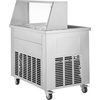 image:imageVEVOR Fried Ice Cream Roll Machine Stainless Steel Commercial Rolled Ice Cream Maker with Compressor and 4 Scrapers2Pcs 177 x 177 Square StirFried Ice Cream Pans for Frozen YogurtIce Cream1750Wdouble pans