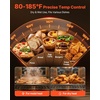 image:imageVEVOR Hot Box Food Warmer 4Tier Concession Warmer with Water Tray 4 Pans DoubleDoor and Adjustable Shelves Stainless Steel Food Warmer Cabinet Ideal for Storing Pizza Chicken Restaurant