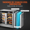 image:imageVEVOR Hot Box Food Warmer 4Tier Concession Warmer with Water Tray 4 Pans Glass Doubledoor and Adjustable Shelves Stainless Steel Food Warmer Cabinet Ideal for Storing Pizza Chicken Restaurant