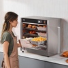 image:imageVEVOR Hot Box Food Warmer 4Tier Concession Warmer with Water Tray 4 Pans Glass Doubledoor and Adjustable Shelves Stainless Steel Food Warmer Cabinet Ideal for Storing Pizza Chicken Restaurant