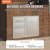 image:imageVEVOR Outdoor Kitchen Door Drawer Combo 295W x 226H x 217D Access DoorTriple Drawers with Propane Drawer and Adjustable Garbage Ring Perfect for BBQ Island Patio Grill Station