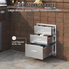 image:imageVEVOR Outdoor Kitchen Drawers 13 W x 205 H x 21 D Flush Mount Double BBQ Access Drawers with Stainless Steel Handle BBQ Island for Outdoor Kitchens or Patio Grill Station18W x 23H x 23D Inch