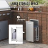 image:imageVEVOR Outdoor Kitchen Drawers 13 W x 205 H x 21 D Flush Mount Double BBQ Access Drawers with Stainless Steel Handle BBQ Island for Outdoor Kitchens or Patio Grill StationBinGas 134Wx257Hx196DInch