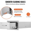 image:imageVEVOR Outdoor Kitchen Drawers 13 W x 205 H x 21 D Flush Mount Double BBQ Access Drawers with Stainless Steel Handle BBQ Island for Outdoor Kitchens or Patio Grill Station14W x 85H x 23D Inch
