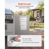 image:imageVEVOR Outdoor Kitchen Drawers 13 W x 205 H x 21 D Flush Mount Double BBQ Access Drawers with Stainless Steel Handle BBQ Island for Outdoor Kitchens or Patio Grill Station13W x 205H x 21D Inch