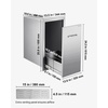 image:imageVEVOR Outdoor Kitchen Drawers 13 W x 205 H x 21 D Flush Mount Double BBQ Access Drawers with Stainless Steel Handle BBQ Island for Outdoor Kitchens or Patio Grill Station1969 W x 1358 L x 2579 H