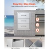image:imageVEVOR Outdoor Kitchen Drawers 13 W x 205 H x 21 D Flush Mount Double BBQ Access Drawers with Stainless Steel Handle BBQ Island for Outdoor Kitchens or Patio Grill Station16W x 215H x 18D Inch