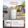 image:imageVEVOR Outdoor Kitchen Drawers 13 W x 205 H x 21 D Flush Mount Double BBQ Access Drawers with Stainless Steel Handle BBQ Island for Outdoor Kitchens or Patio Grill StationTissue 17W x 30H x 21D Inch