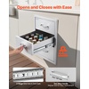 image:imageVEVOR Outdoor Kitchen Drawers 13 W x 205 H x 21 D Flush Mount Double BBQ Access Drawers with Stainless Steel Handle BBQ Island for Outdoor Kitchens or Patio Grill Station18W x 2323H x 2323D Inch