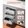image:imageVEVOR Outdoor Kitchen Drawers 13 W x 205 H x 21 D Flush Mount Double BBQ Access Drawers with Stainless Steel Handle BBQ Island for Outdoor Kitchens or Patio Grill Station16W x 215H x 18D Inch