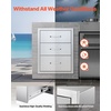 image:imageVEVOR Outdoor Kitchen Drawers 13 W x 205 H x 21 D Flush Mount Double BBQ Access Drawers with Stainless Steel Handle BBQ Island for Outdoor Kitchens or Patio Grill Station1811W x 2323H x 2323D Inch