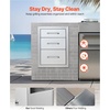 image:imageVEVOR Outdoor Kitchen Drawers 13 W x 205 H x 21 D Flush Mount Double BBQ Access Drawers with Stainless Steel Handle BBQ Island for Outdoor Kitchens or Patio Grill Station14W x 203H x 23D Inch