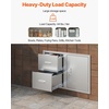 image:imageVEVOR Outdoor Kitchen Drawers 13 W x 205 H x 21 D Flush Mount Double BBQ Access Drawers with Stainless Steel Handle BBQ Island for Outdoor Kitchens or Patio Grill StationDrawerDoor 325W x 217H x 205D Inch