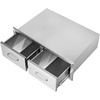 image:imageVEVOR Outdoor Kitchen Drawers 13 W x 205 H x 21 D Flush Mount Double BBQ Access Drawers with Stainless Steel Handle BBQ Island for Outdoor Kitchens or Patio Grill Station30W x 10H x 20D Inch