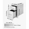 image:imageVEVOR Outdoor Kitchen Drawers 13 W x 205 H x 21 D Flush Mount Double BBQ Access Drawers with Stainless Steel Handle BBQ Island for Outdoor Kitchens or Patio Grill Station13W x 205H x 21D Inch