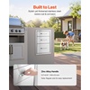image:imageVEVOR Outdoor Kitchen Drawers 13 W x 205 H x 21 D Flush Mount Double BBQ Access Drawers with Stainless Steel Handle BBQ Island for Outdoor Kitchens or Patio Grill Station14W x 203H x 23D Inch