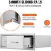 image:imageVEVOR Outdoor Kitchen Drawers 13 W x 205 H x 21 D Flush Mount Double BBQ Access Drawers with Stainless Steel Handle BBQ Island for Outdoor Kitchens or Patio Grill Station30W x 10H x 20D Inch