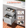 image:imageVEVOR Outdoor Kitchen Drawers 13 W x 205 H x 21 D Flush Mount Double BBQ Access Drawers with Stainless Steel Handle BBQ Island for Outdoor Kitchens or Patio Grill Station13W x 205H x 21D Inch