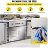 image:imageVEVOR Outdoor Kitchen Drawers 13 W x 205 H x 21 D Flush Mount Double BBQ Access Drawers with Stainless Steel Handle BBQ Island for Outdoor Kitchens or Patio Grill StationDrawerDoor 325W x 22H x 205D Inch