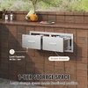 image:imageVEVOR Outdoor Kitchen Drawers 13 W x 205 H x 21 D Flush Mount Double BBQ Access Drawers with Stainless Steel Handle BBQ Island for Outdoor Kitchens or Patio Grill Station30W x 10H x 20D Inch
