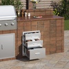 image:imageVEVOR Outdoor Kitchen Drawers 13 W x 205 H x 21 D Flush Mount Double BBQ Access Drawers with Stainless Steel Handle BBQ Island for Outdoor Kitchens or Patio Grill Station18W x 23H x 23D Inch